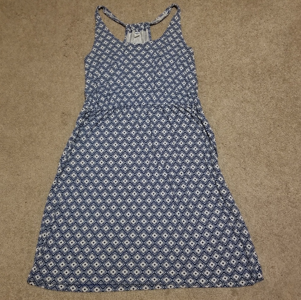 Blue and White Dress